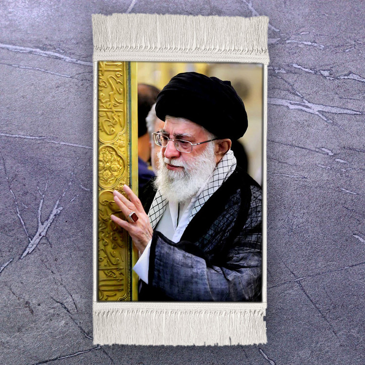 تابلو فرش ماشینی طرح رهبر شهید آیت الله سید علی خامنه ای