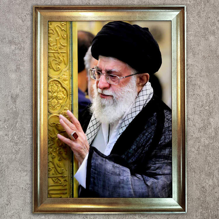 تابلو فرش ماشینی طرح امام خامنه ای