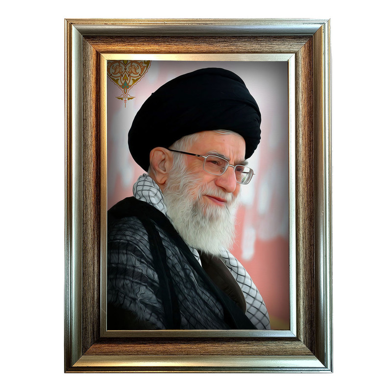فرش ماشینی دیوارکوب طرح امام خامنه ای