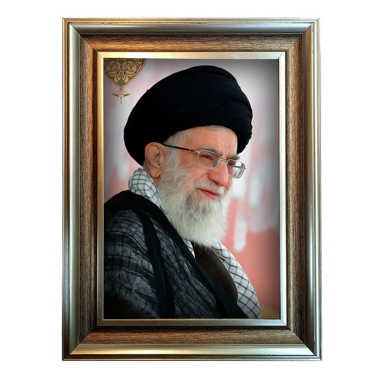 فرش ماشینی دیوارکوب طرح امام خامنه ای