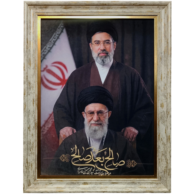 فرش ماشینی دیوارکوب طرح رهبر معظم انقلاب کد 50